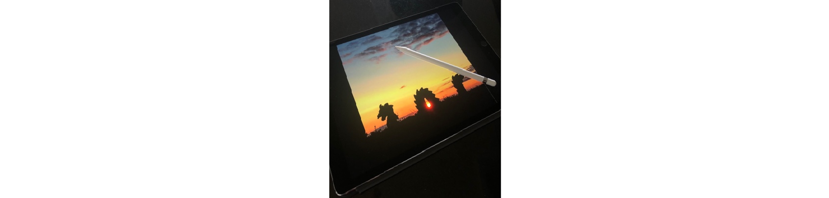 kontoret mitt, ipadn og utsikta en perfekt dag